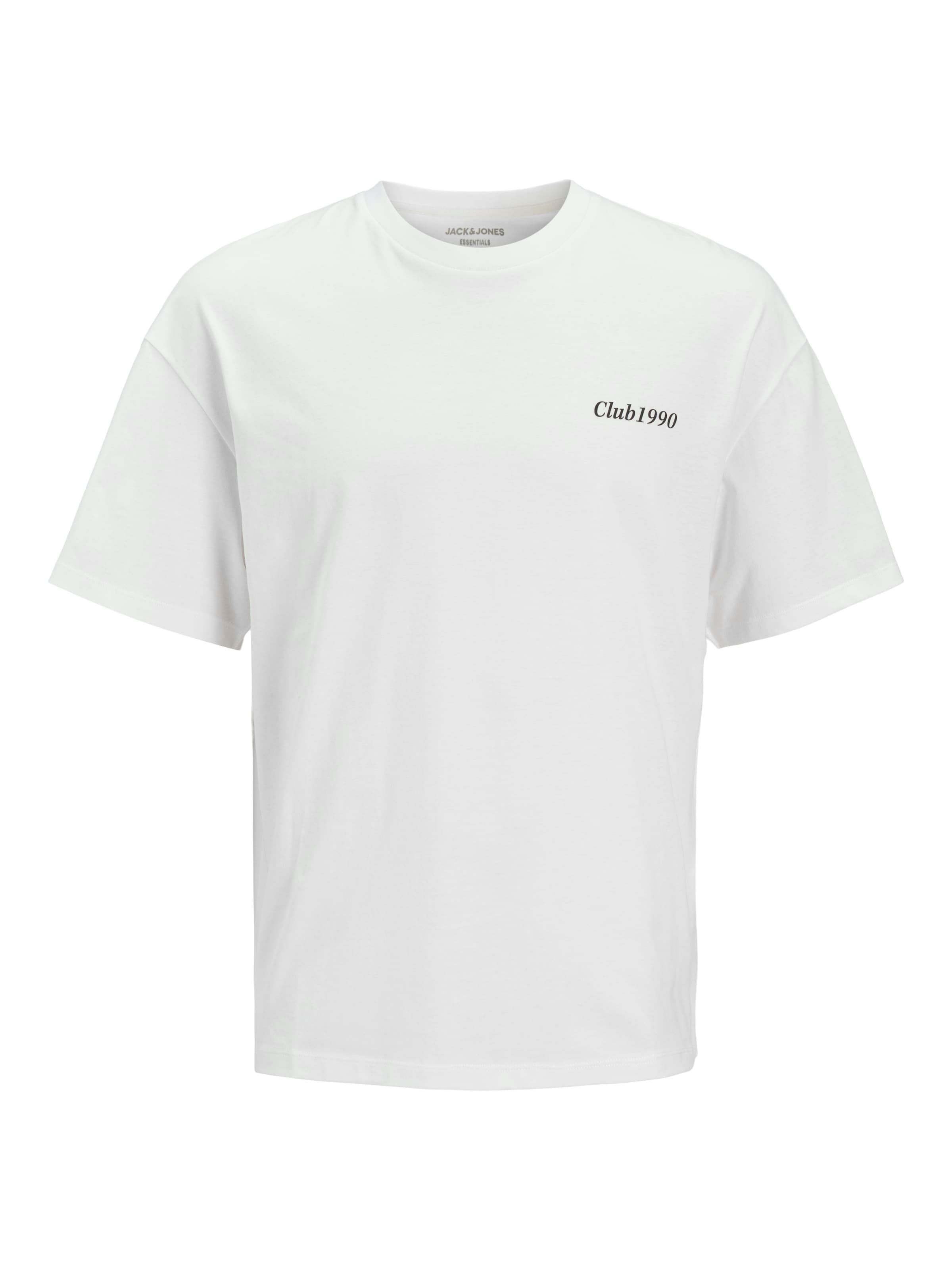 fekete / fehér JACK & JONES Póló 'JJEBradley', Termék nézet