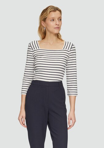 T-shirt s.Oliver BLACK LABEL en beige : devant