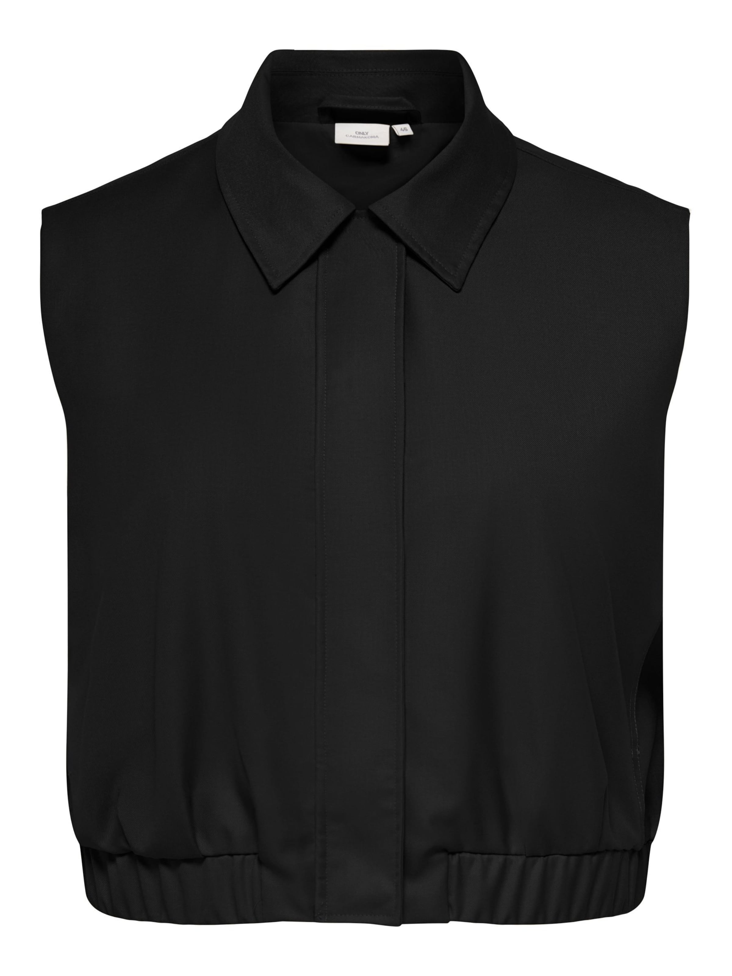 ONLY Carmakoma - Chaleco 'CARLissy' en negro: frente