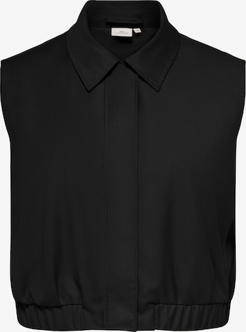 ONLY Carmakoma - Chaleco 'CARLissy' en negro: frente