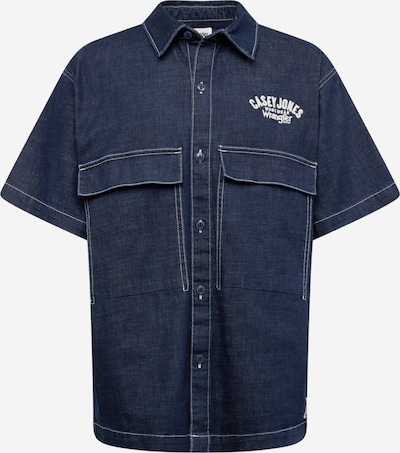 WRANGLER Button Up Shirt 'CASEY_JONES' in Dark blue / White, Item view