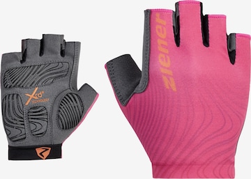 ZIENER Athletic Gloves 'CLEM' in Pink: front