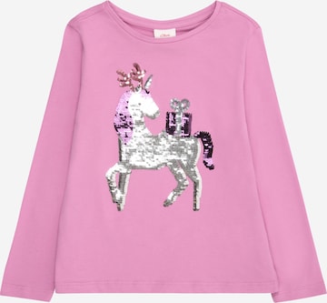 s.Oliver Shirt in Roze: voorkant