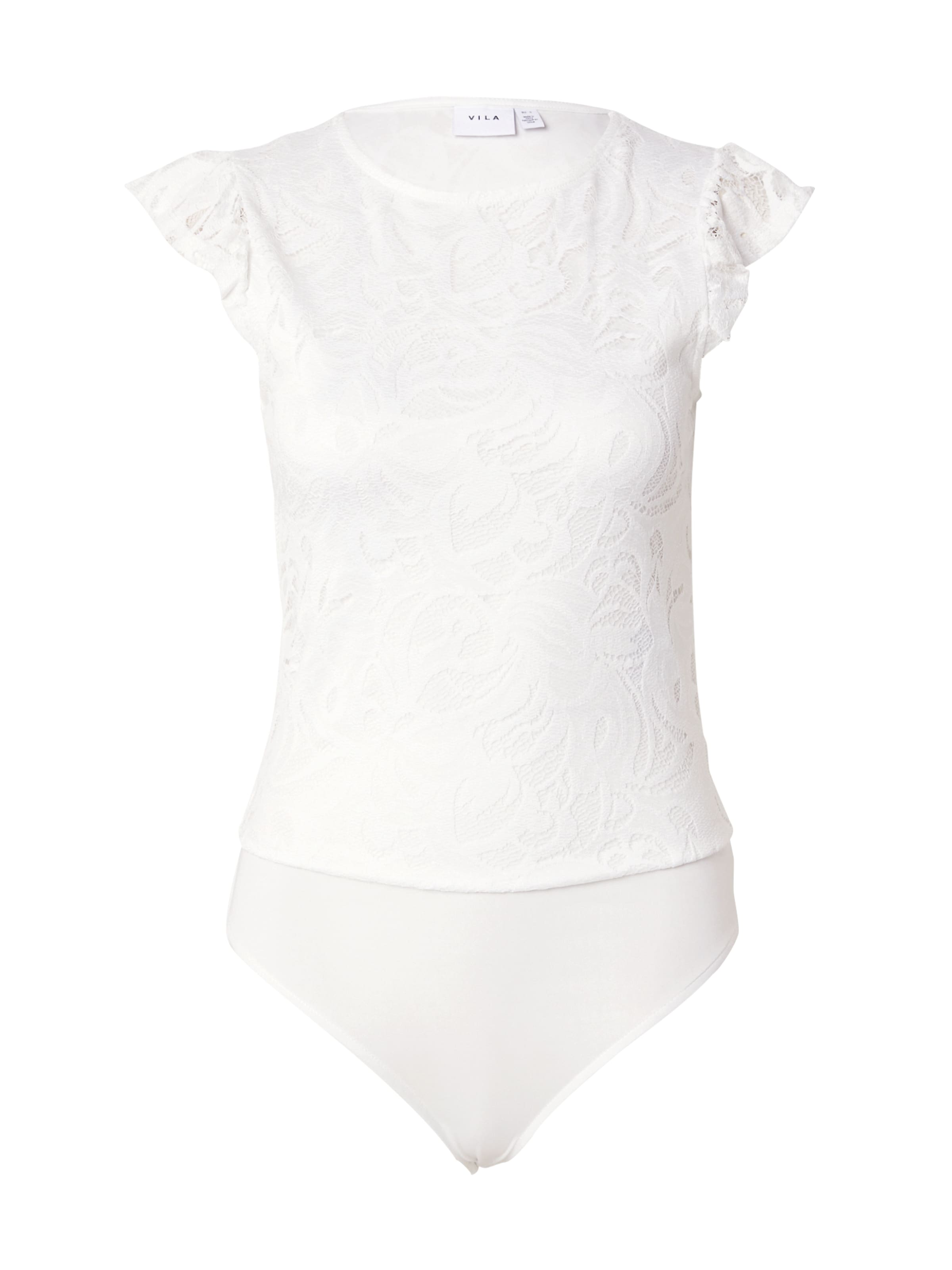 Shirtbody 'STASIA' VILA en blanc : devant