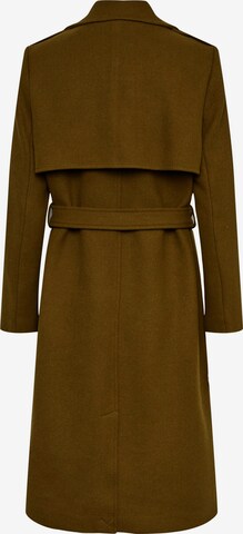 PIECES Between-Seasons Coat 'Nika' in Brown