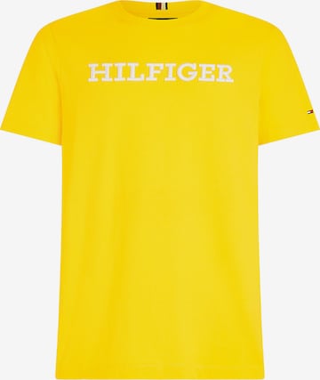 T-Shirt TOMMY HILFIGER en jaune : devant