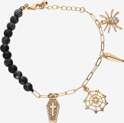 Six Bettelarmband in schwarz / transparent, Produktansicht