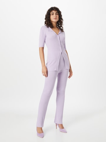 Pantalons de tailleur Misspap en violet : devant