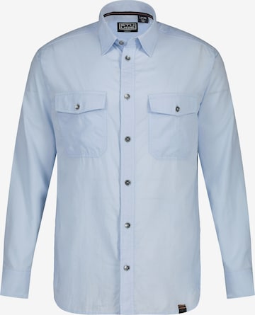 STHUGE Regular fit Button Up Shirt in Blue: front