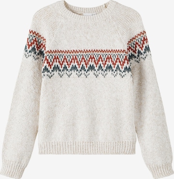 NAME IT - Pullover 'Ripal' em bege: frente