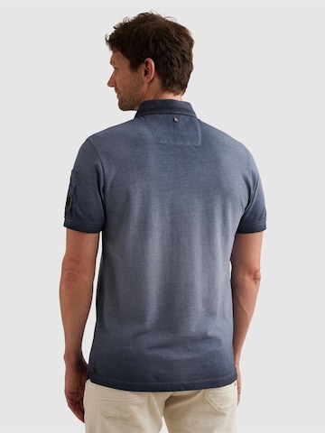 PME Legend - Camiseta 'Polo shirt in piqué with flight pocket' en azul