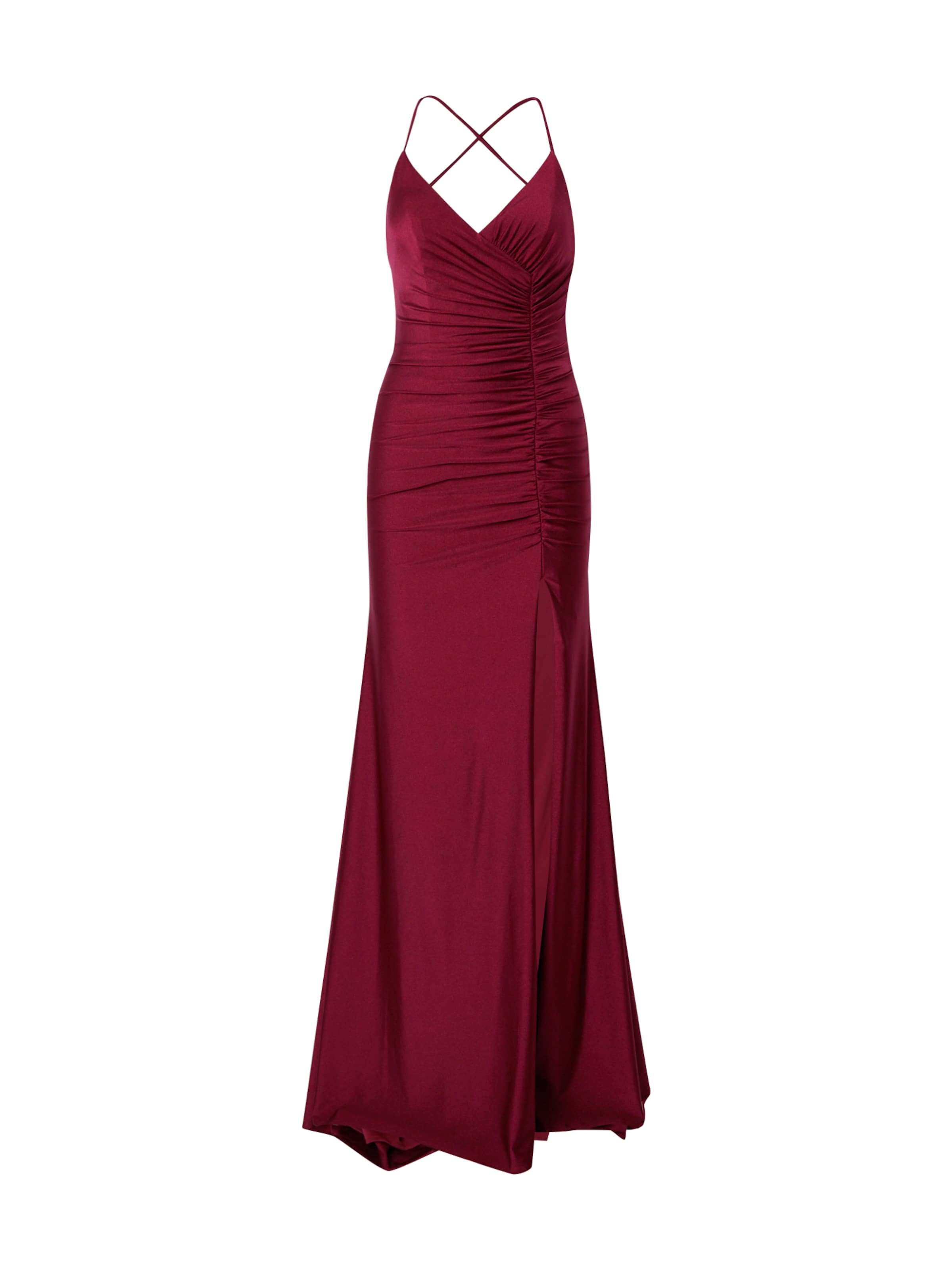 mascara - Vestido de noche en rojo: frente