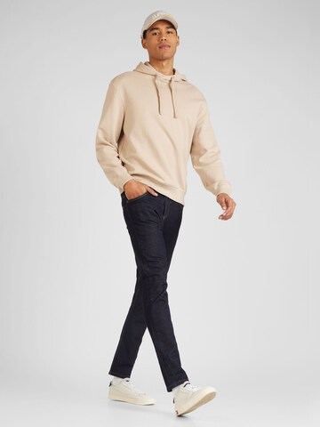 HUGO Sweatshirt 'Dapo' i beige