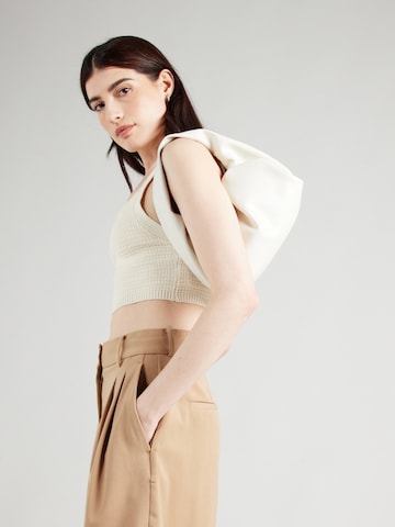 ABOUT YOU Top 'Cara' in Beige: front