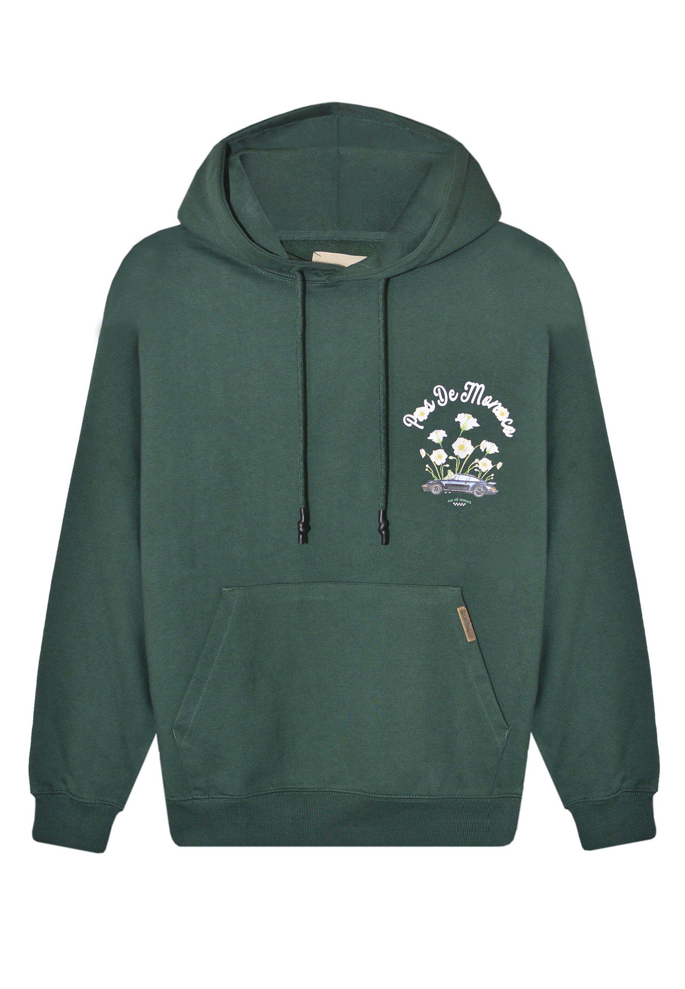 Pas De Monaco Sweatshirt in dunkelgrün / weiß, Produktansicht