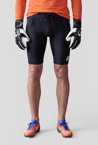 REUSCH Slimfit Sportbroek 'Femur' in Zwart: voorkant