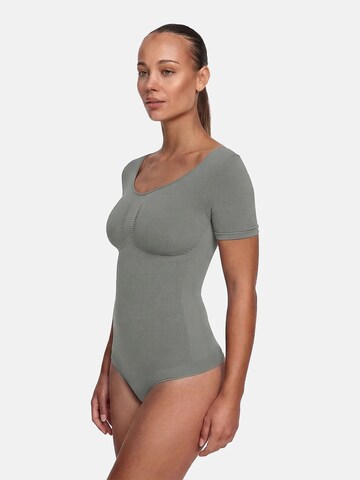cfab Shapingbody 'T-Shirt Bodysuit Sculpting Shapewear mit Slip' in Grijs