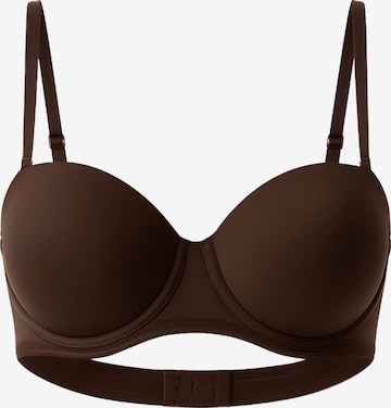 C&City Push-up Bra in Brown: front