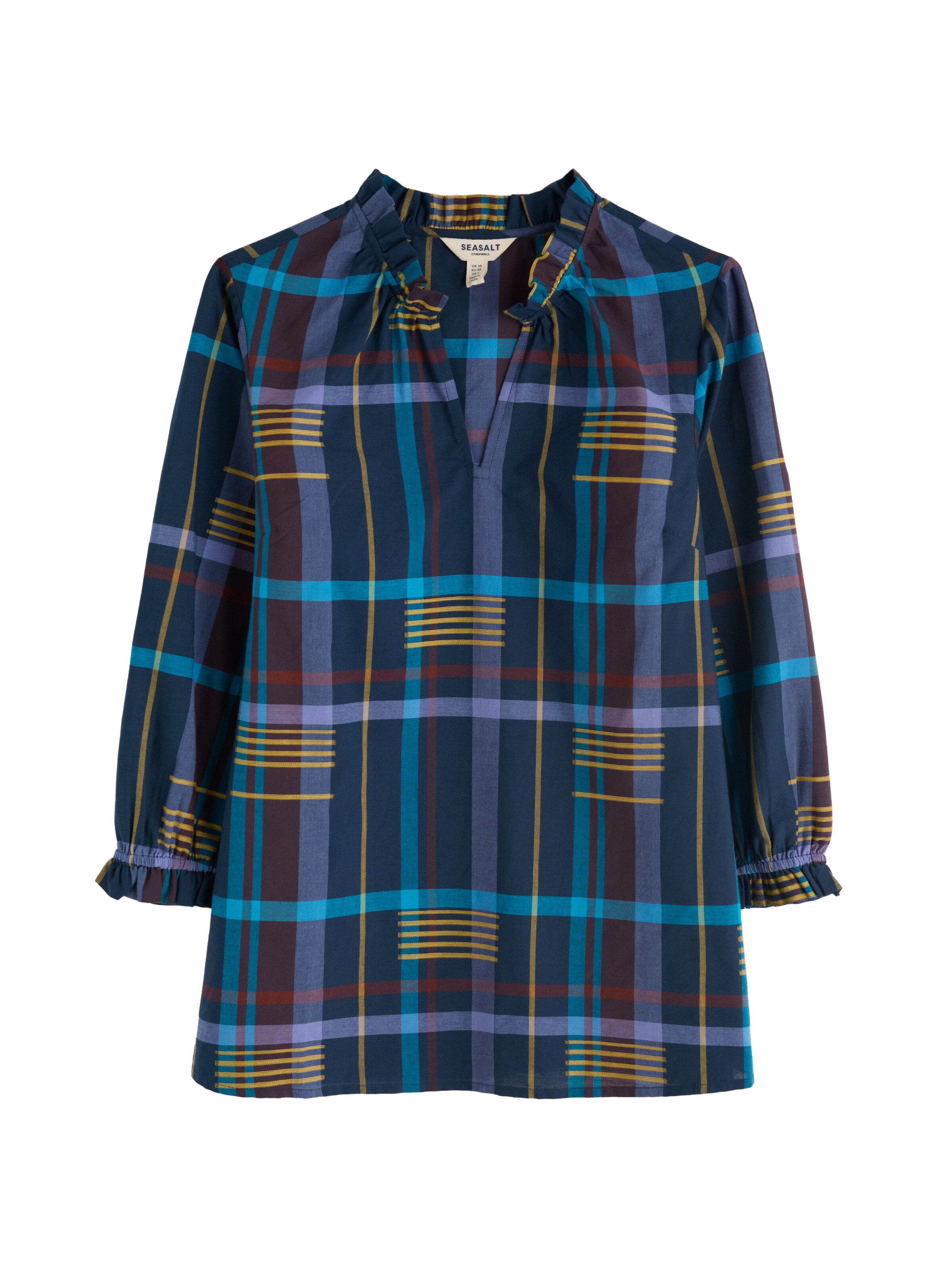 Seasalt Cornwall Blouse &#x27;Aggie&#x27; in Blauw: voorkant