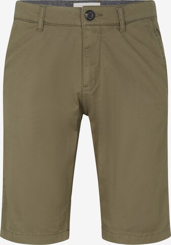 Pantalon chino TOM TAILOR en vert : devant