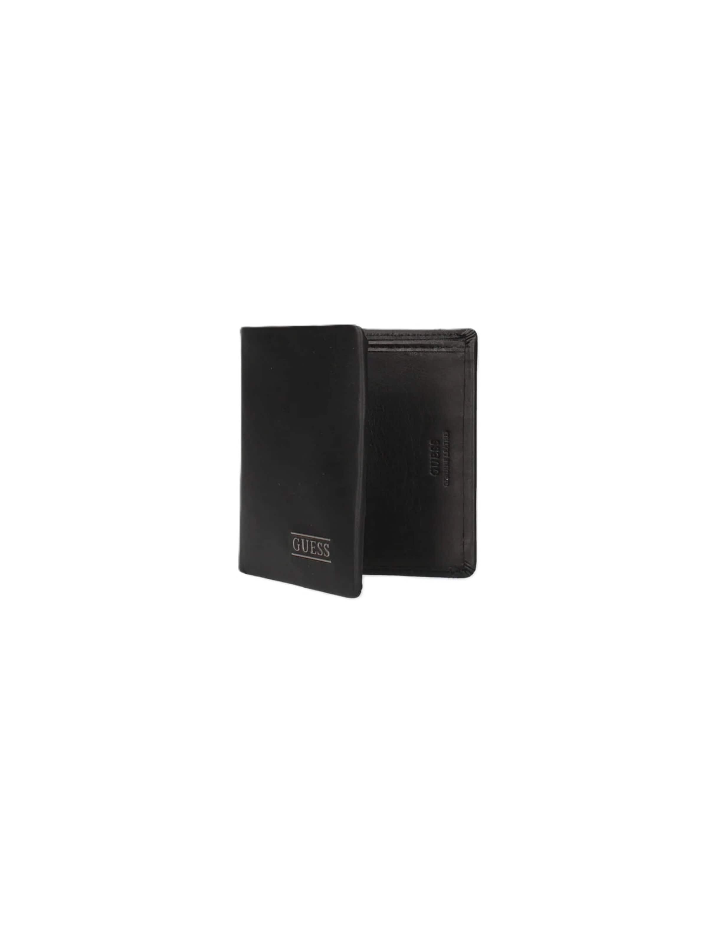 Portamonete 'SMNEBRLEA18' di GUESS in nero