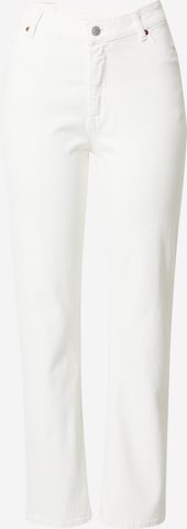 Monki Regular Jeans in White: front