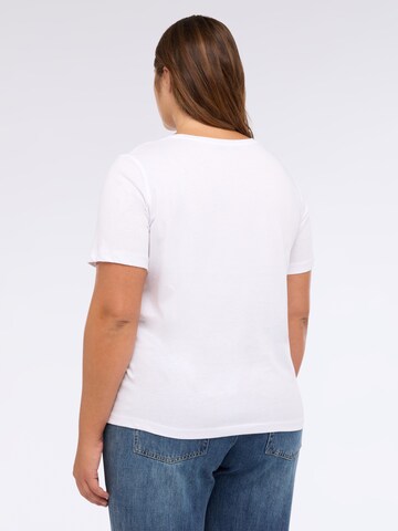 T-shirt Fiorella Rubino en blanc