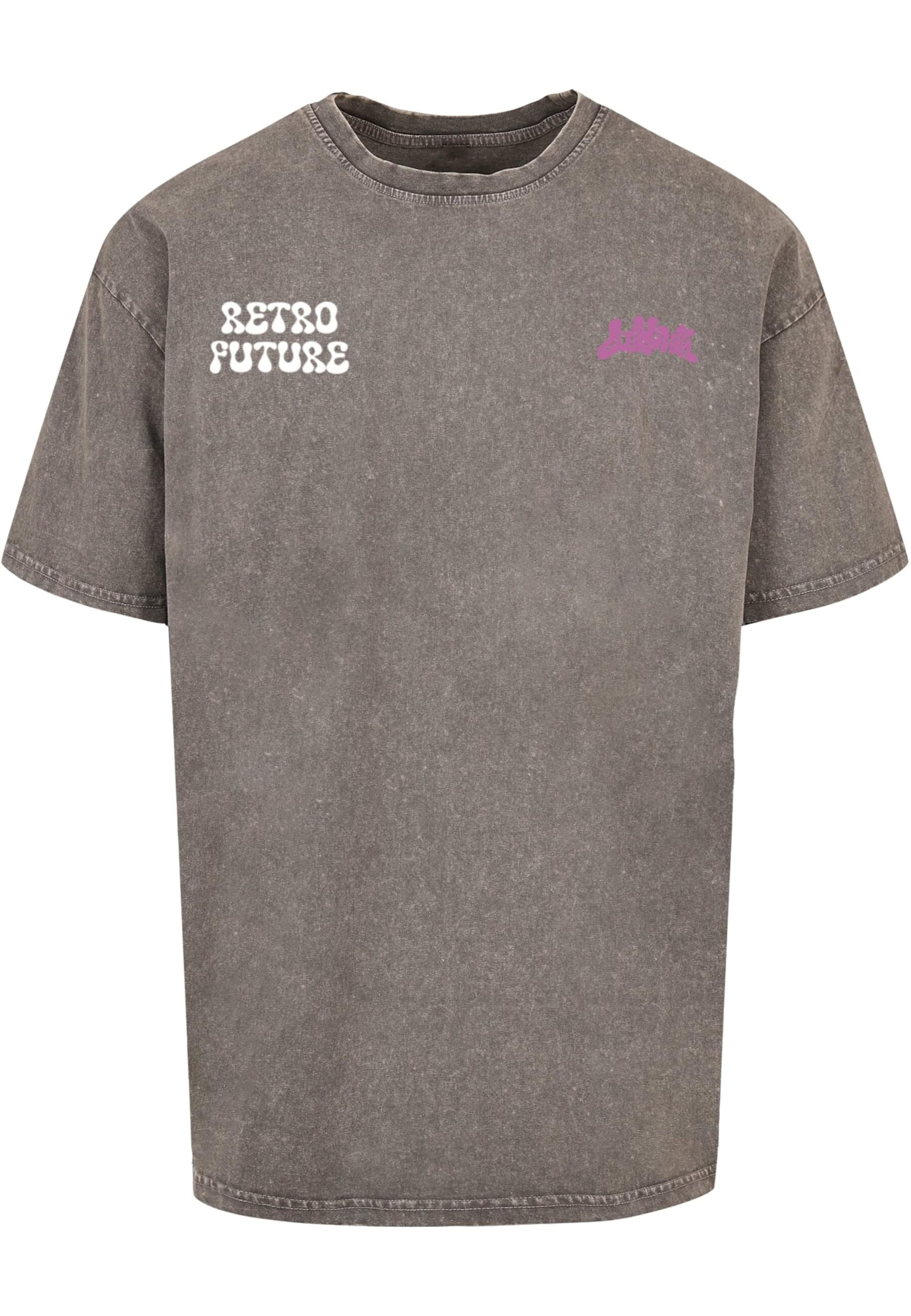 T-Shirt 'Blurry Blossom' Lost Youth en gris : devant