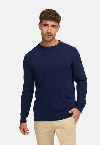 INDICODE JEANS Trui 'INMargous' in Blauw: voorkant