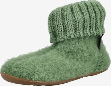 Pantoufle HAFLINGER en vert : devant