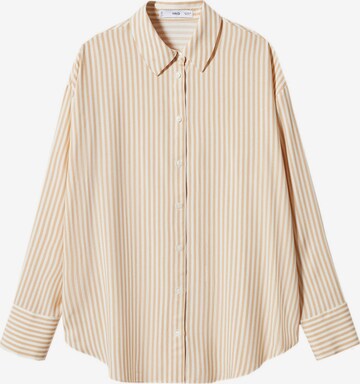 MANGO Bluse in Beige: predná strana