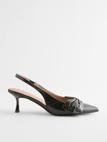 Next - Sapatos abertos atrás em preto