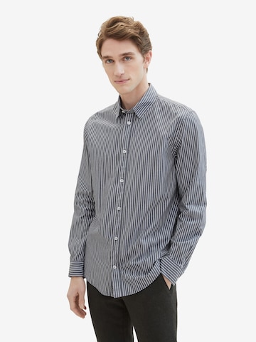 Coupe regular Chemise TOM TAILOR en bleu