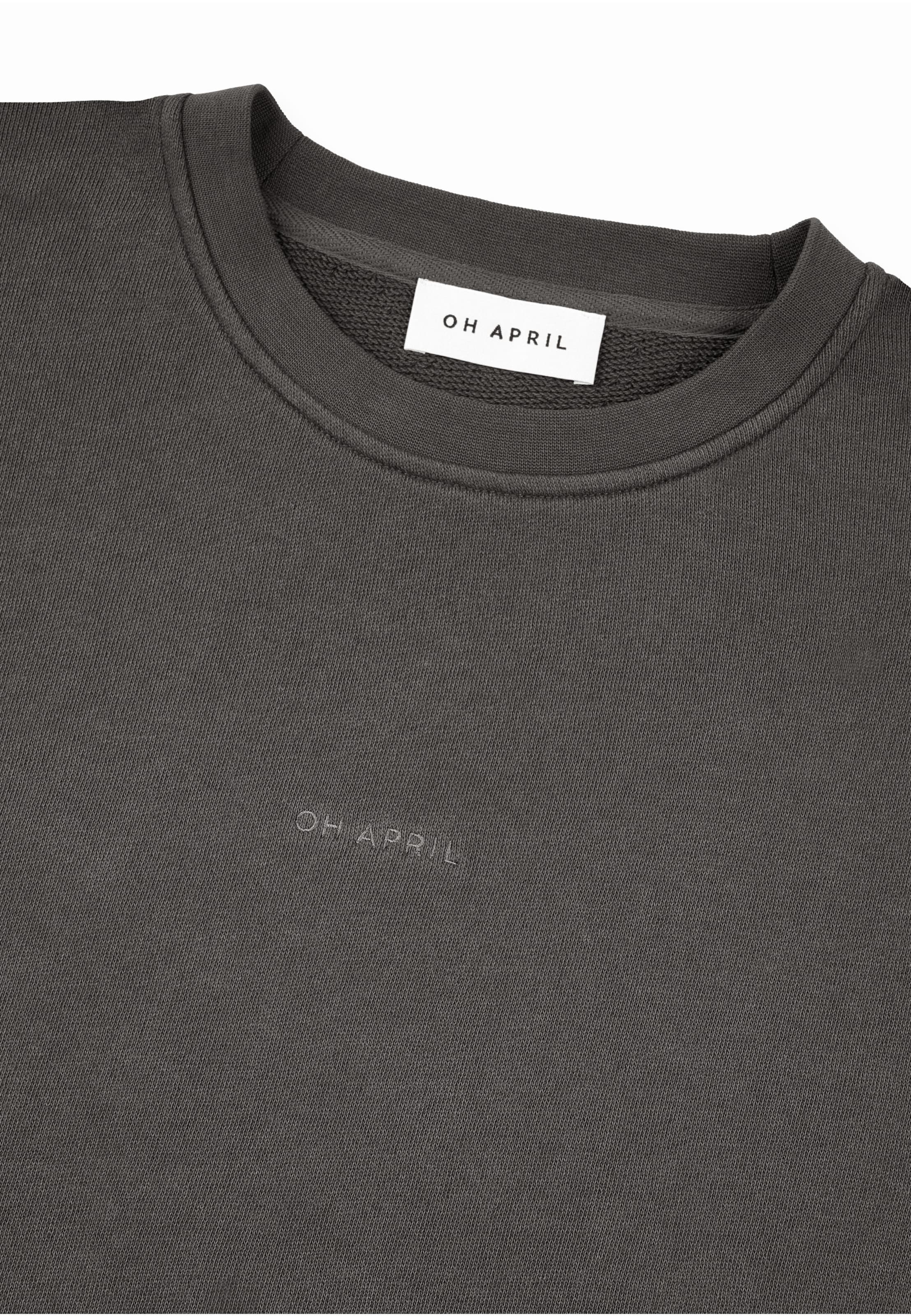 OH APRIL Sweatshirt 'Love Season' in Grey