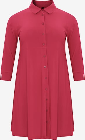 Yoek Shirt Dress ' Dolce ' in Pink: front