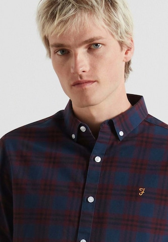 FARAH Regular Fit Hemd 'BREWER' in Lila