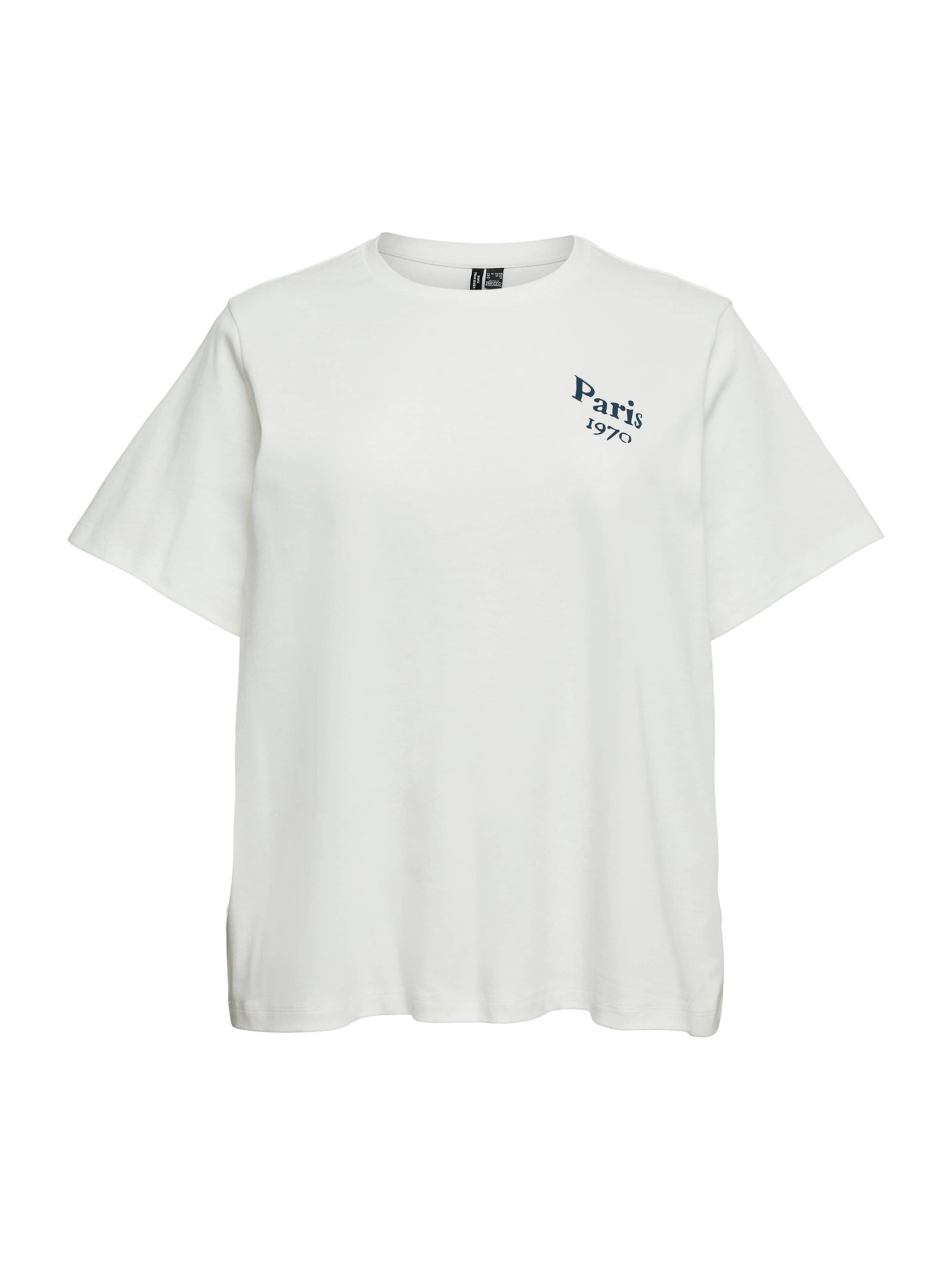 Vero Moda Curve T-shirt 'VMCVERA CATY' i vit: framsida