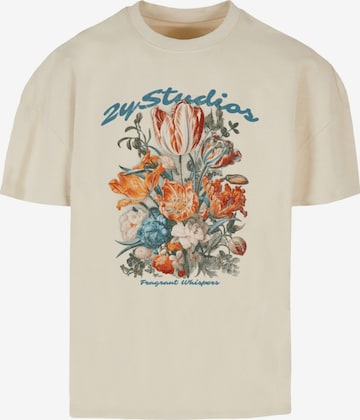 2Y Studios Tričko – béžová: přední strana