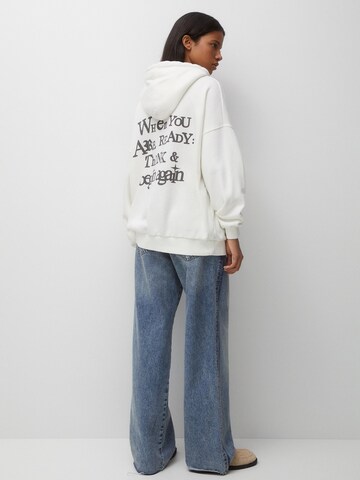 Pull&Bear Sweatshirt in Weiß