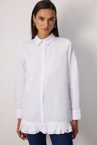 Touche Prive Blouse in Wit: voorkant