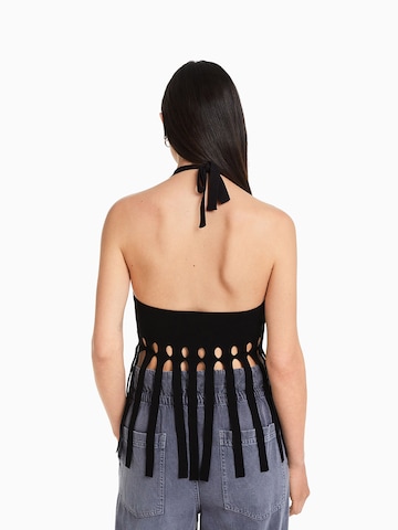 Tops en tricot Bershka en noir