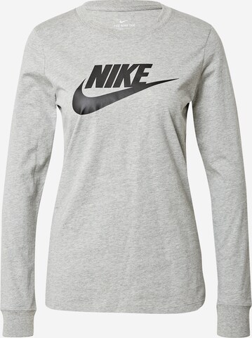 T-shirt 'Essential' Nike Sportswear en gris : devant