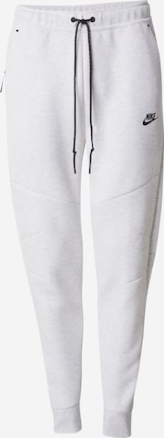 Pantalon 'TCH FLC' Nike Sportswear en blanc : devant