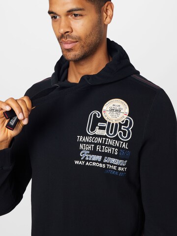 CAMP DAVID Sweatshirt 'New Aviation' in Schwarz