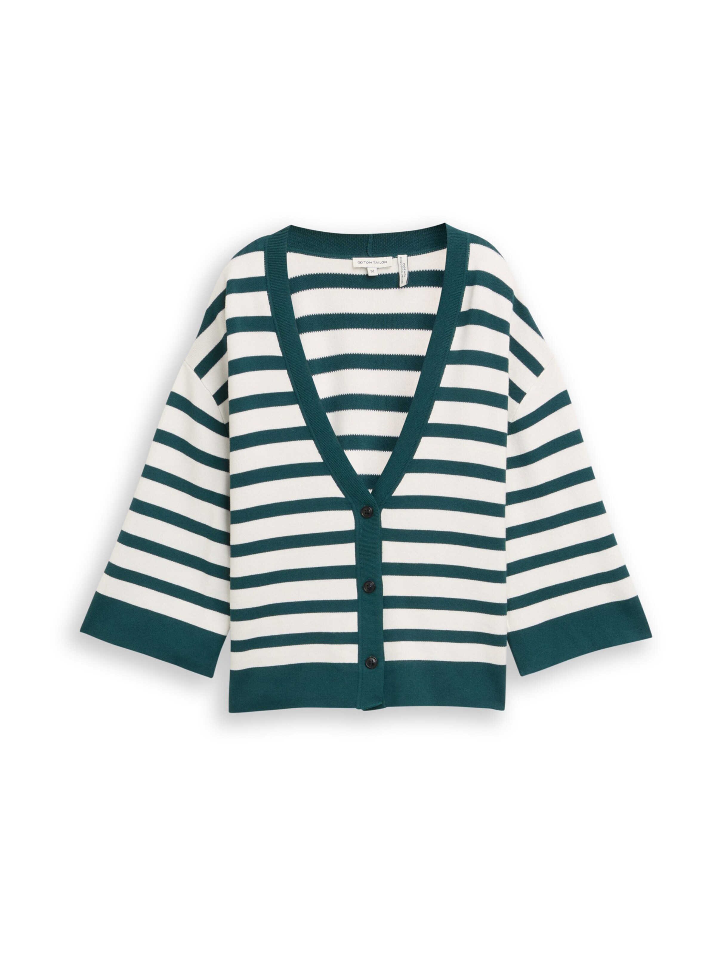 Geacă tricotată de la TOM TAILOR pe alb: față