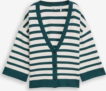 Geacă tricotată de la TOM TAILOR pe alb: față