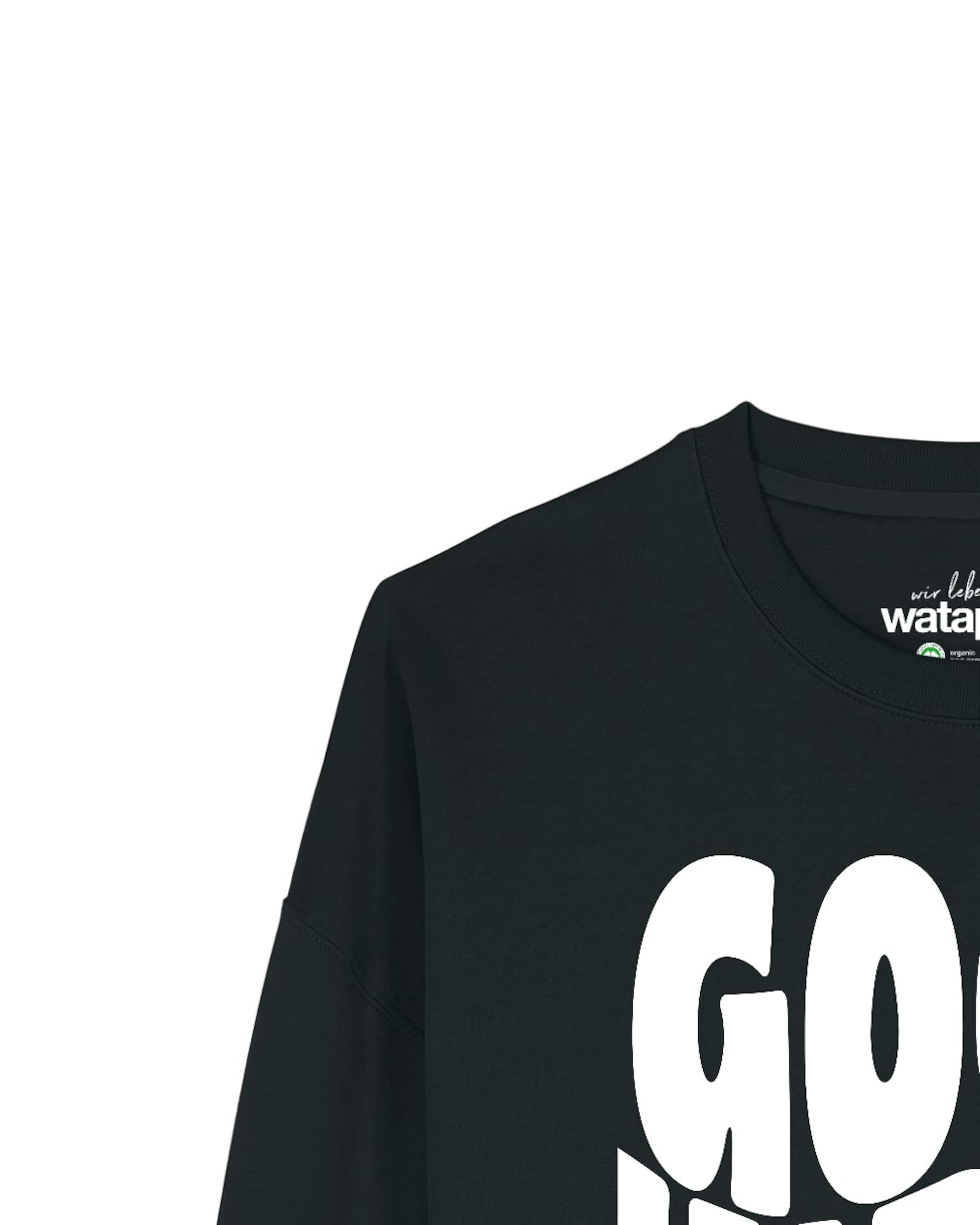 Felpa 'Good vibes only ' di Watapparel in nero