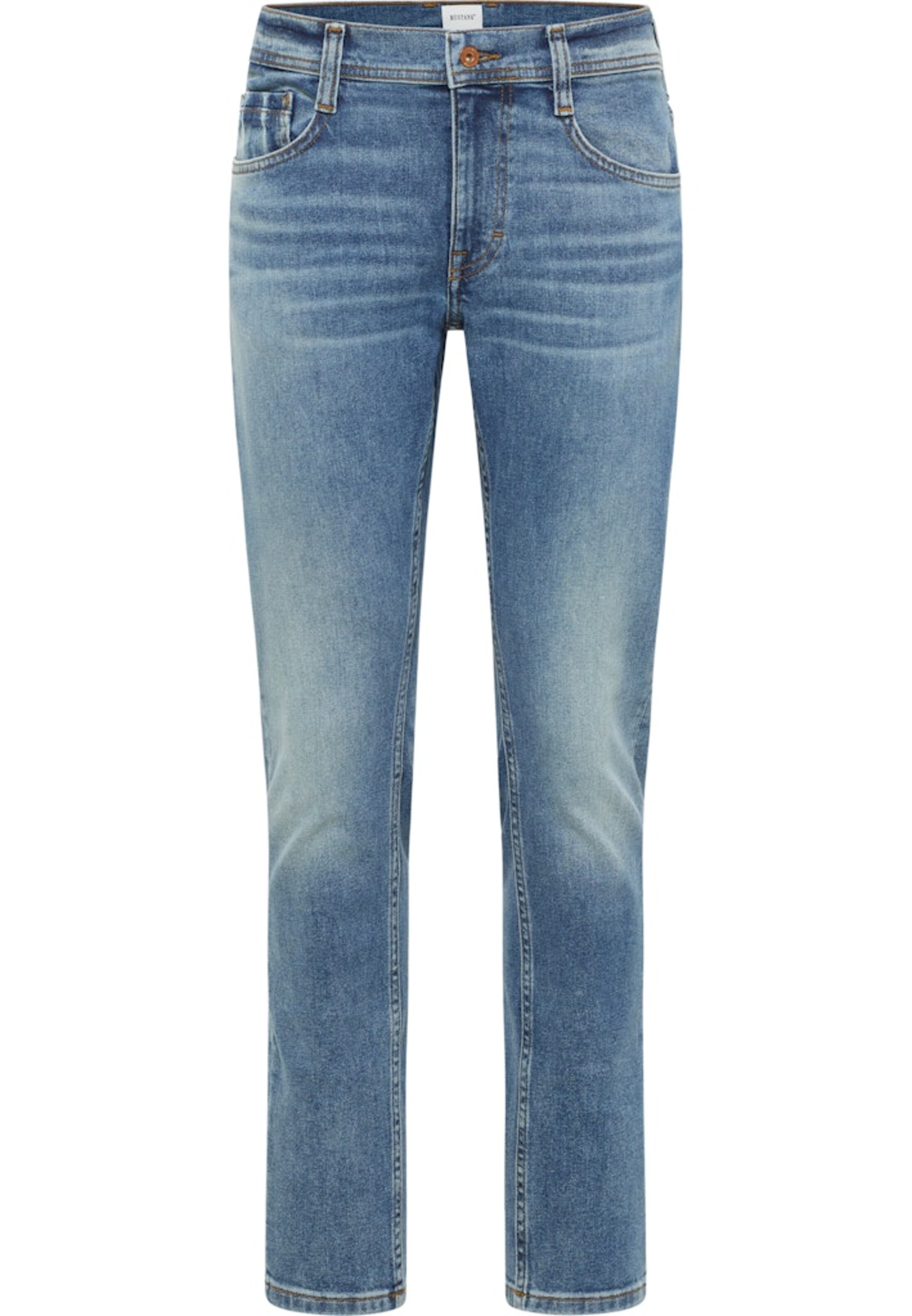 Coupe slim Jean 'OREGON' MUSTANG en bleu : devant