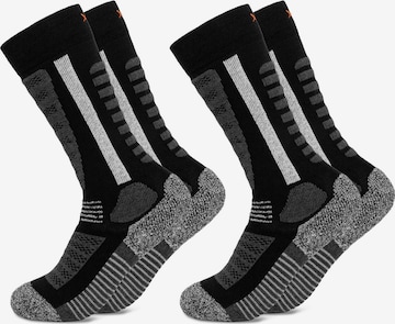 Chaussettes de sport 'Ski Charlie' Occulto en noir : devant