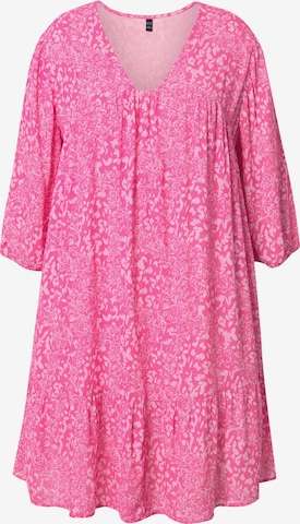 Robe Ulla Popken en rose : devant